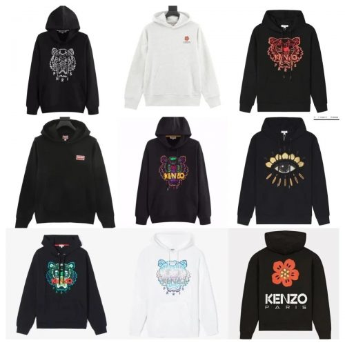 Kenzo Tiger Graphic Streetwear Hoodie Multicolor