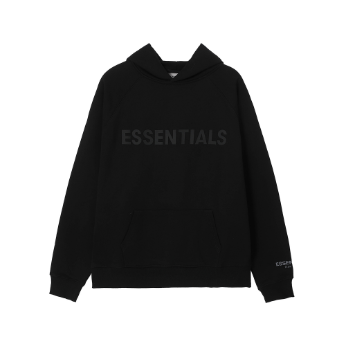 Fear of God Essentials Essentials Pullover Hoodie Streetwear Sweatshirt Black