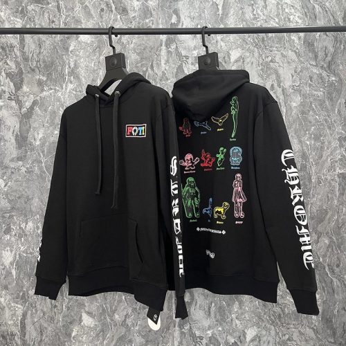 Chrome Hearts Foti Graphic Streetwear Hoodie Black