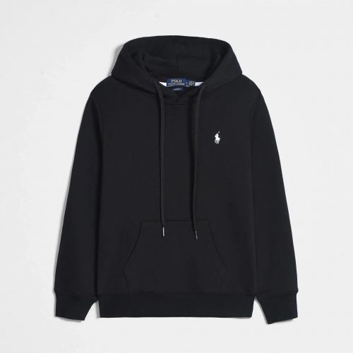 Polo Ralph Lauren PRL Custom Fit Cotton Hoodie Black