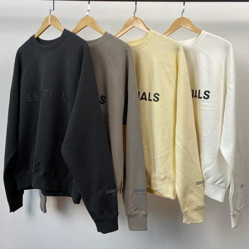 Fear of God Essentials Graphic Crewneck Oversized Sweatshirt Multicolor
