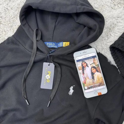Polo Ralph Lauren Classic Fleece Pullover Hoodie Black