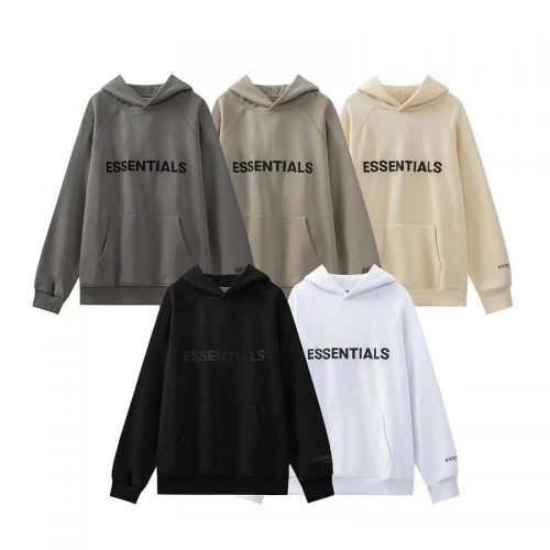 Fear of God Essentials Graphic Pullover Oversized Hoodie Multicolor