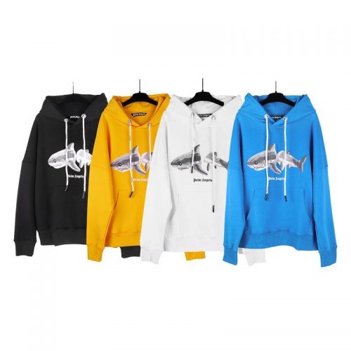 Palm Angels Shark Graphic Oversized Hoodie Multicolor