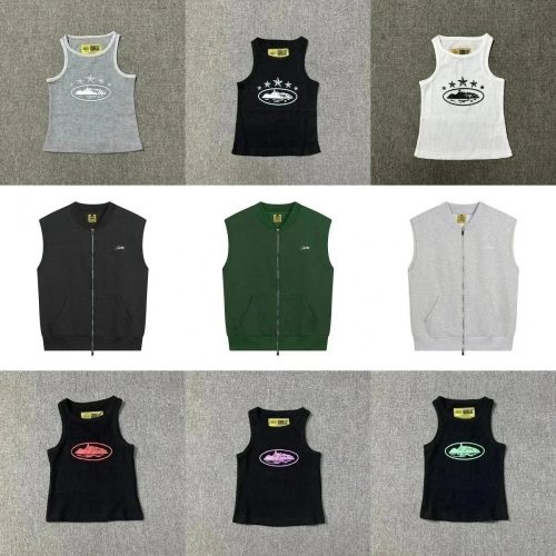 Corteiz Alcatraz Graphic Streetwear Tank Tops and Vests Multicolor
