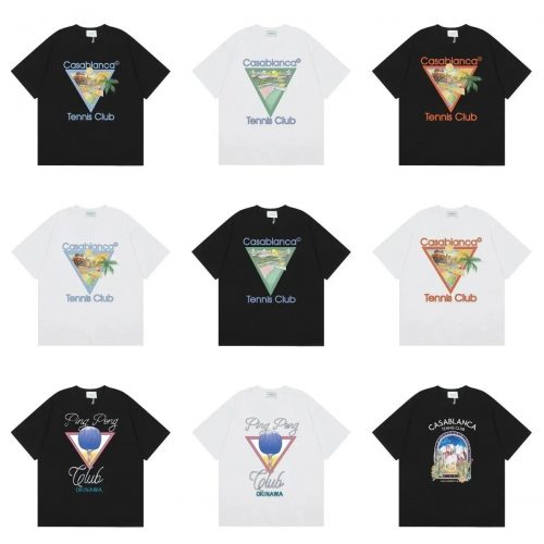 Casablanca Graphic Print Cotton T-Shirt Multicolor