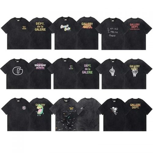 Gallery Dept. Graphic Print Vintage T-Shirt Black