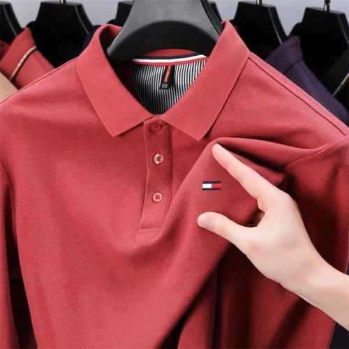 Tommy Hilfiger Classic Fit Cotton Polo Shirt Red