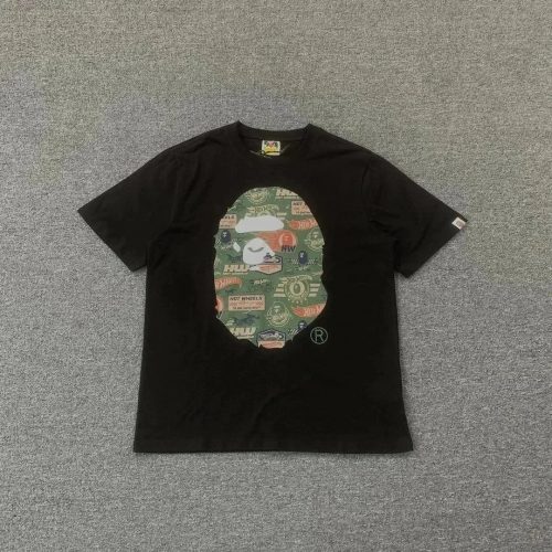 A Bathing Ape BAPE Hot Wheels Ape Head Graphic Tee Black