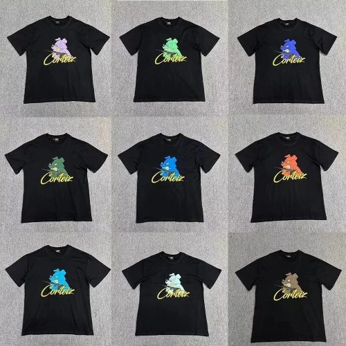 Corteiz Alcatraz Dog Graphic Streetwear T-Shirt Black