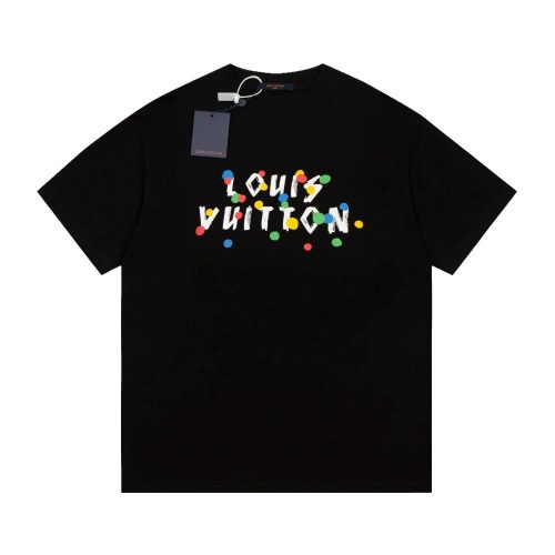Louis Vuitton LV Painted Dots Graphic T-Shirt Black