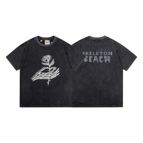 Gallery Dept. Skeleton Beach Graphic Tee Vintage T-Shirt Black