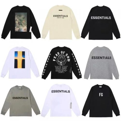 Fear of God FOG Essentials Graphic Streetwear Long Sleeve Shirt Multicolor