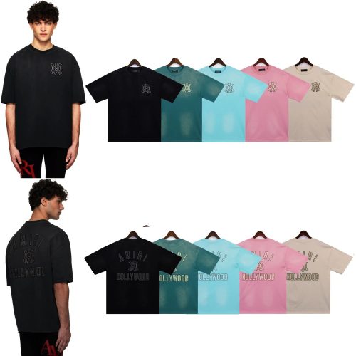 Amiri Hollywood MA Core Oversized Graphic Tee Multicolor