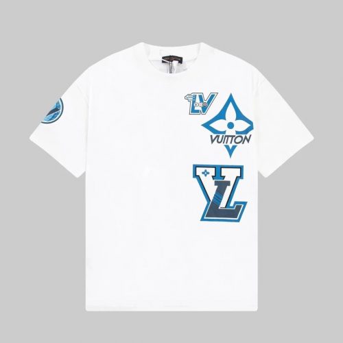 Louis Vuitton LV Graphic Print Cotton T-Shirt White