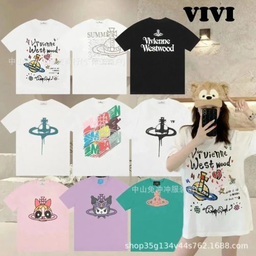 Vivienne Westwood VW Graphic Print Oversized Tee Multicolor