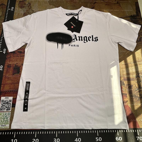 Palm Angels Spray Paint Paris Graphic Tee White