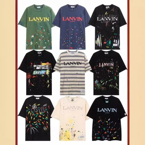 Lanvin Gallery Dept. Paint Splatter Graphic Tee Multicolor