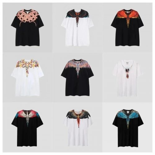 Marcelo Burlon Wings Print Graphic Tee T-Shirt Multicolor