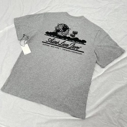 Aime Leon Dore ALD Queens World's Borough Graphic Tee Gray