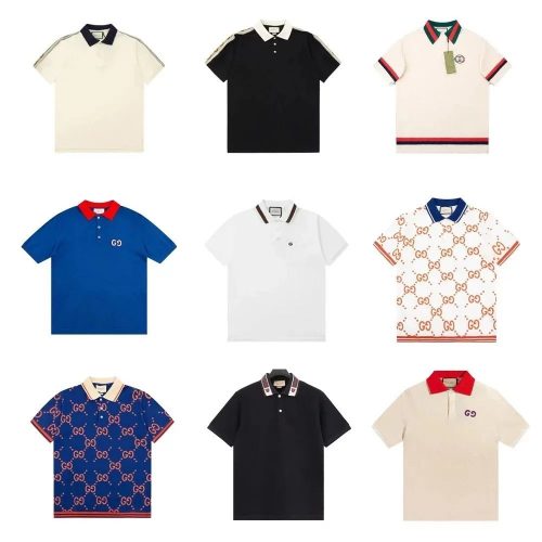 Gucci GG Monogram and Web Stripe Classic Polo Shirt Multicolor