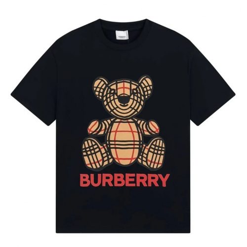 Burberry Thomas Bear Graphic Cotton T-Shirt Black