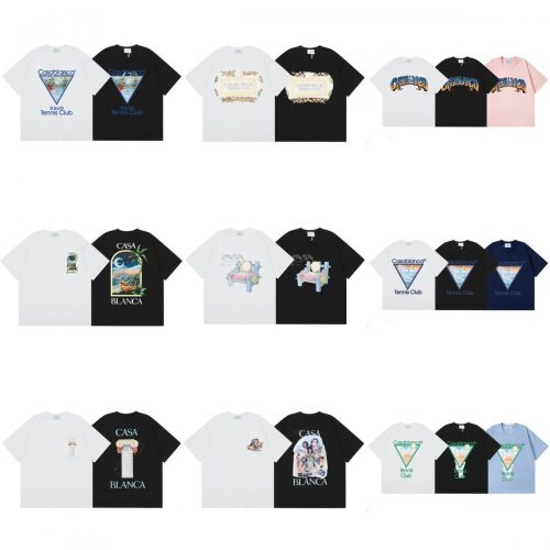Casablanca Graphic Print Cotton T-Shirt Multicolor