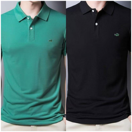 Lacoste Classic Pique Cotton Polo Shirt Green and Black