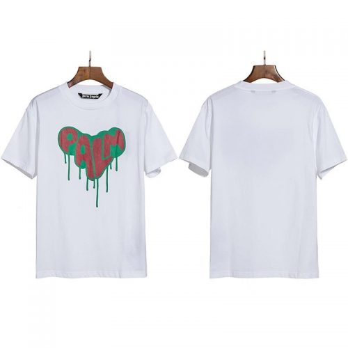 Palm Angels Dripping Heart Graphic Tee White