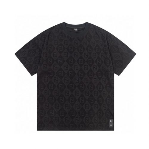 Fendi FF Diamond Monogram Graphic Tee T-Shirt Black