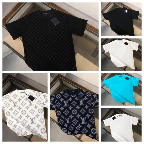 Louis Vuitton LV Monogram Damier Pattern Graphic Tee T-Shirt Multicolor
