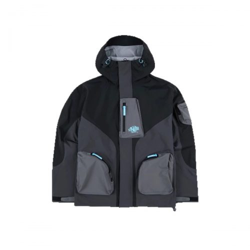 Syna World Syna Technical Shell Utility Jacket Black and Gray