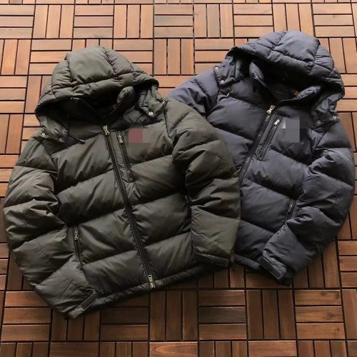 Ralph Lauren Puffer Jacket Warm Down Winter Jacket Black and Navy