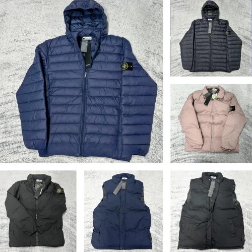 Stone Island Down Lightweight Puffer Jacket Blue