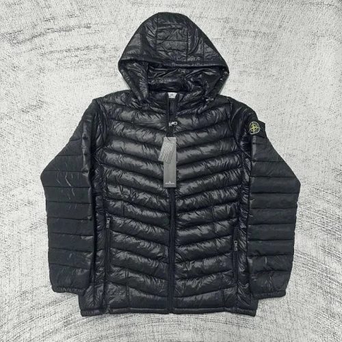 Stone Island Nylon Metal Lightweight Puffer Jacket Black