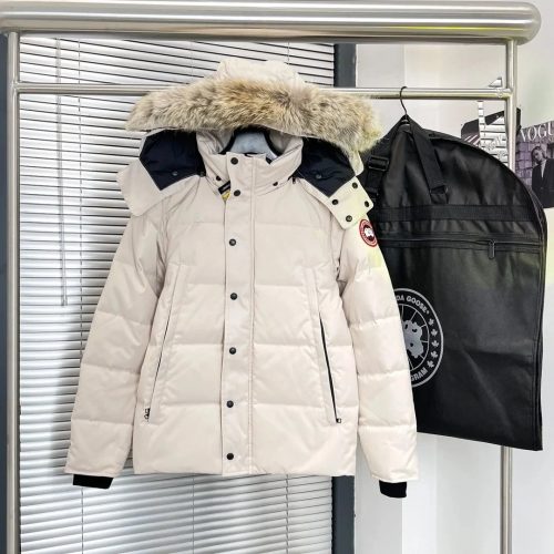 Canada Goose MacMillan Parka Puffer Jacket Beige