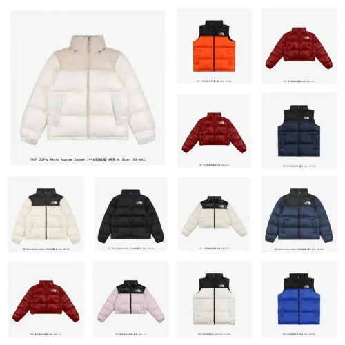 The North Face TNF 1996 Retro Nuptse Puffer Down Jacket Multicolor
