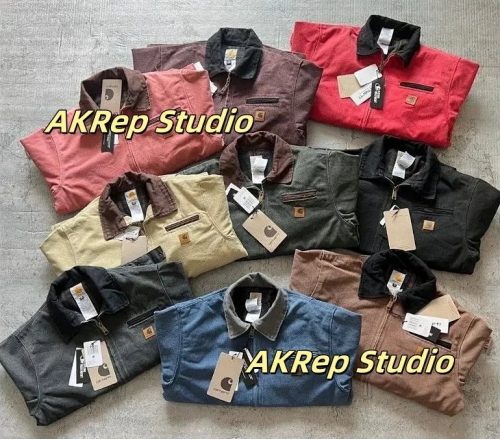 Carhartt Detroit Jacket Vintage Canvas Workwear Jacket Multicolor