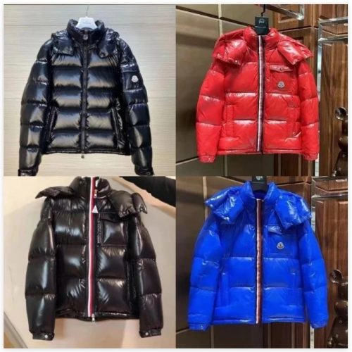 Moncler Maya Shiny Puffer Jacket Multicolor