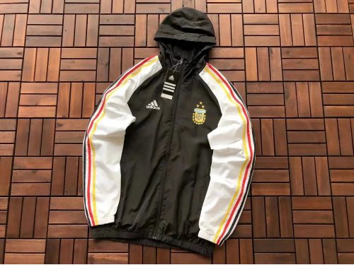Adidas Argentina AFA Lightweight Windbreaker Jacket Black