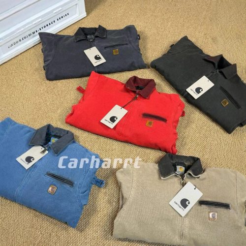 Carhartt Detroit Jacket Vintage Canvas Workwear Jacket Multicolor