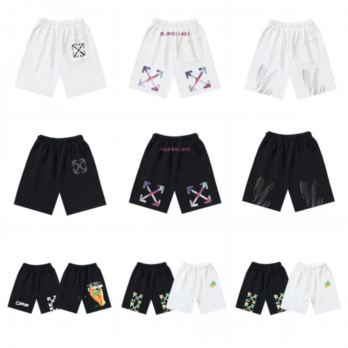 Off-White Arrows Graphic Streetwear Shorts Multicolor