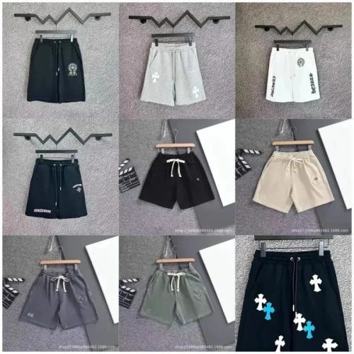 Chrome Hearts Cross Print Casual Shorts Multicolor