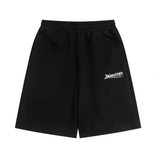 Balenciaga Political Campaign Casual Shorts Black