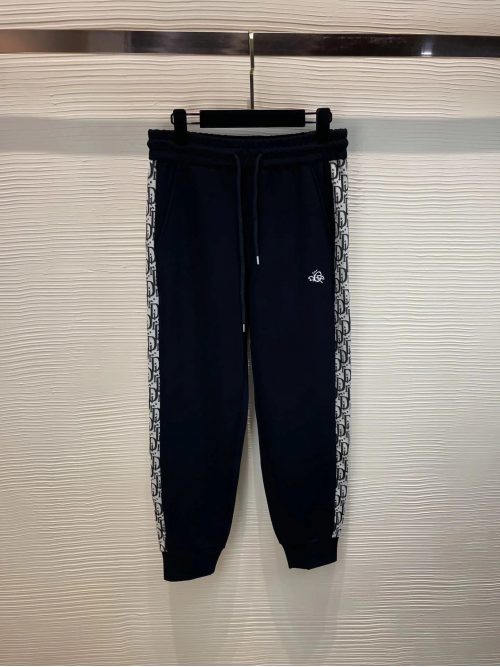 Dior Oblique Track Pants Casual Joggers Black