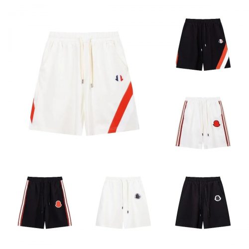 Moncler Logo Patch Drawstring Casual Shorts Multicolor
