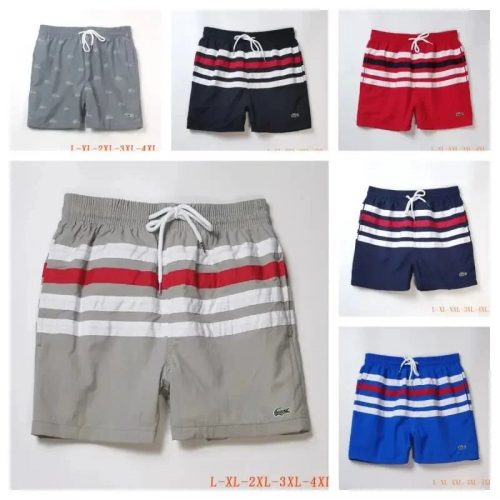 Lacoste Striped Casual Swim Trunks Multicolor