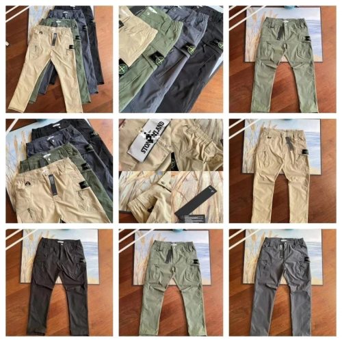 Stone Island Cargo Pants Utility Streetwear Trousers Multicolor
