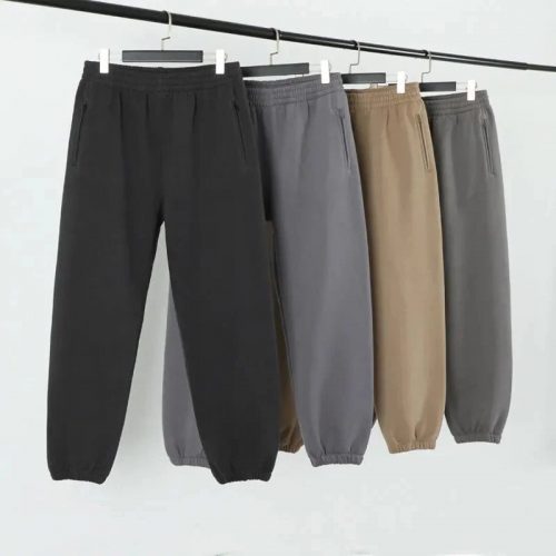 Design Elastic Waist Casual Joggers Multicolor