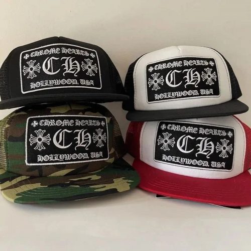 Chrome Hearts Trucker Hat Mesh Streetwear Baseball Cap Multicolor